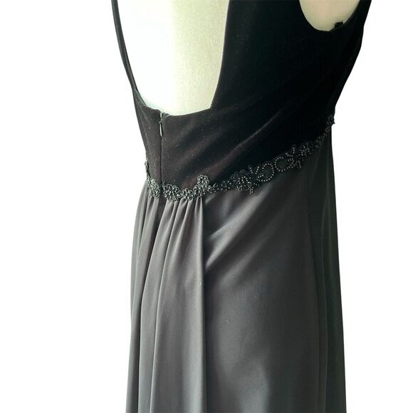 Michaelangelo Gown Formal Dress Sz 8 Velvet Elegant Babydoll Romantic Whimsygoth - Picture 6 of 9